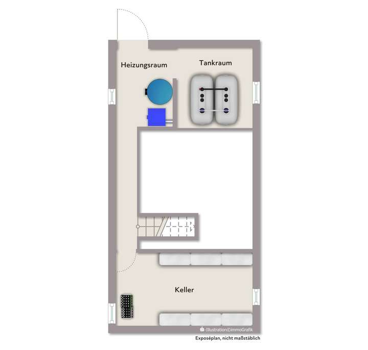 Haus mitte Keller möbliert