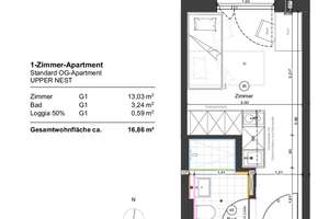 Möbliertes Neubau-Apartment (1. OG) mit Balkon für Studenten & Azubis - direkt an der Uni Augsburg! – Haunstetter Straße 232, 86179 Haunstetten-Nord, Augsburg – Vorschaubild 13
