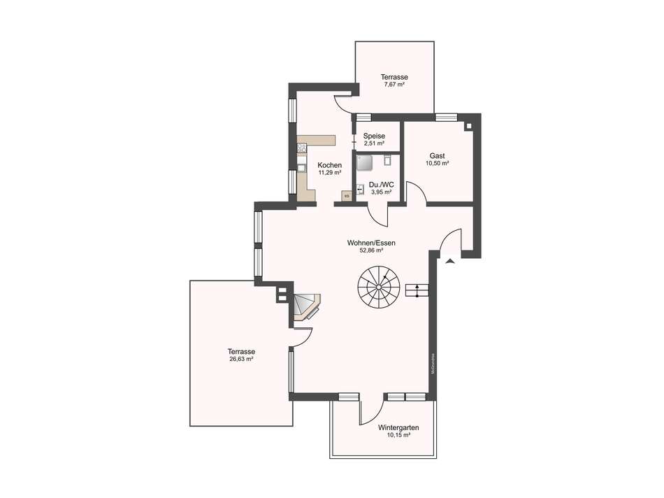 Grundriss 1. OG - Maisonette