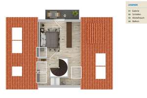 Erstbezug: Zentral gelegene 3-Zimmer-Maisonette-Wohnung inkl. 2 Balkone und Garage in S-Feuerbach – Die vollständige Adresse der Immobilie erhältst du vom Anbieter., 70469 Feuerbach-Mitte, Stuttgart – Vorschaubild 13