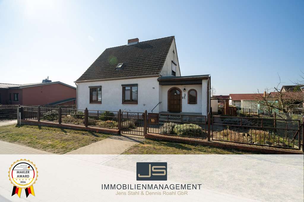 Immobilie in Gartz (Oder) - Viel Platz für Ihre Ideen – Einfamilienhaus mit Garten und Nebengebäuden - Bild 0