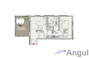 Moderne und helle 2-Zimmer Wohnung mit großem Balkon und Weitblick – Die vollständige Adresse der Immobilie erhältst du vom Anbieter., 93053 Kasernenviertel, Regensburg – Vorschaubild 2