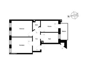 Sichere Geldanlage - solide vermietete 2-Raumwohnung mit Balkon – 4357 Mockau-Nord, Leipzig – Vorschaubild 10