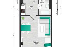 Premium-Apartment - Sofort einziehen oder vermieten in Perlach, München – Friedrich-Engels-Bogen 00, 81735 Neuperlach, München – Vorschaubild 21