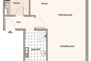 Feines kleines Apartment in ruhiger Stichstraße...Dachstudio in Nürnberg-Nord/Ziegelstein – Die vollständige Adresse der Immobilie erhältst du vom Anbieter., 90411 Ziegelstein, Nürnberg – Vorschaubild 2