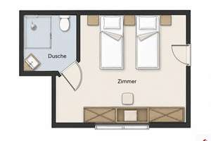 Vermietetes Pflege-Apartment in zentraler Lage von Erlangen – attraktive Kapitalanlage – Gebbertstraße 72, 91052 Röthelheim, Erlangen – Vorschaubild 3
