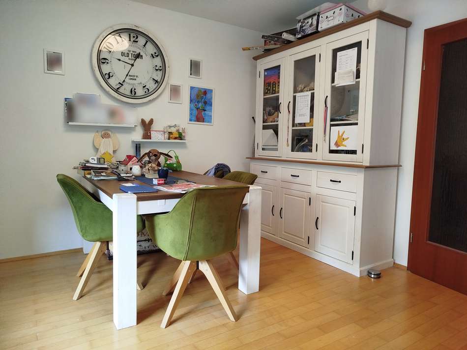 Essbereich im Wohnzimmer