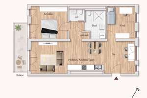 3-Zimmer-Wohnung mit Balkon in der Heilbronner Kernstadt – Lucy-Hillebrand-Straße 3, 74076 Heilbronn, Heilbronn – Vorschaubild 12