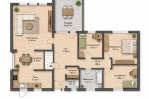 ‼️Effizienter Bungalow in Hagen a. T.W. – Modernisiert, gedämmt & mit 3-fach-verglasten Fenstern‼️ – Die vollständige Adresse der Immobilie erhältst du vom Anbieter., 49170 Hagen am Teutoburger Wald – Vorschaubild 2