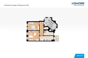 Funktionale 2-Raum Wohnung mit EBK & Balkon im 3.OG - WE11