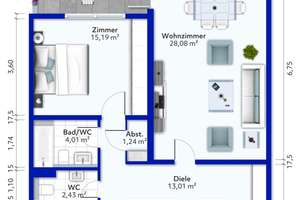 Ruhige & Zentrale 3-Zimmer-Wohnung in Bestlage mit Balkon, Aufzug & TG-Stellplatz! – Die vollständige Adresse der Immobilie erhältst du vom Anbieter., 40223 Bilk, Düsseldorf – Vorschaubild 5