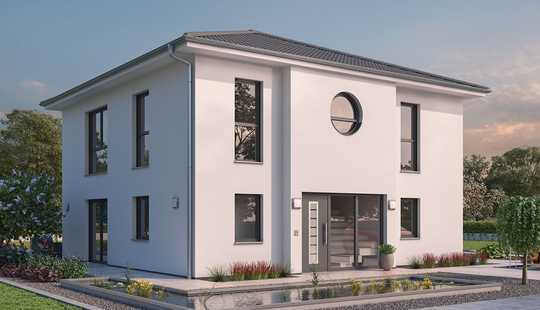 Bild von Grdst. inkl.! Stadtvilla ü 150 qm mit 5 Zi., Ton-Dachziegel, Wärmepumpe, FBH freie Grundriss-Planung