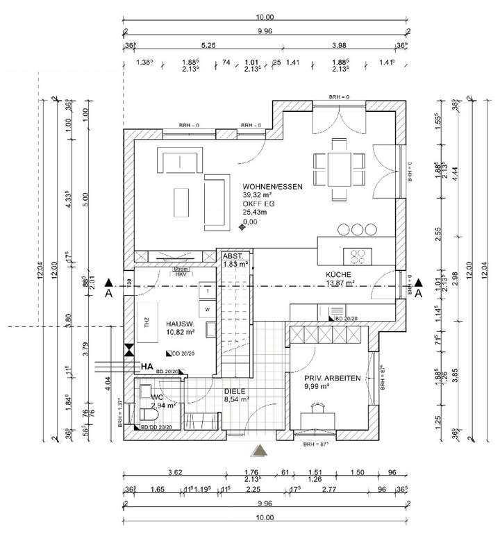 Grundriss Erdgeschoss Haus 2