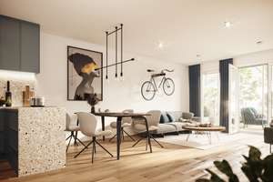 Neubau einer schicken 2-Zimmer Wohnung mit sonnigem Westbalkon – Altostraße 30-32, 81245 Altaubing, München – Vorschaubild 2