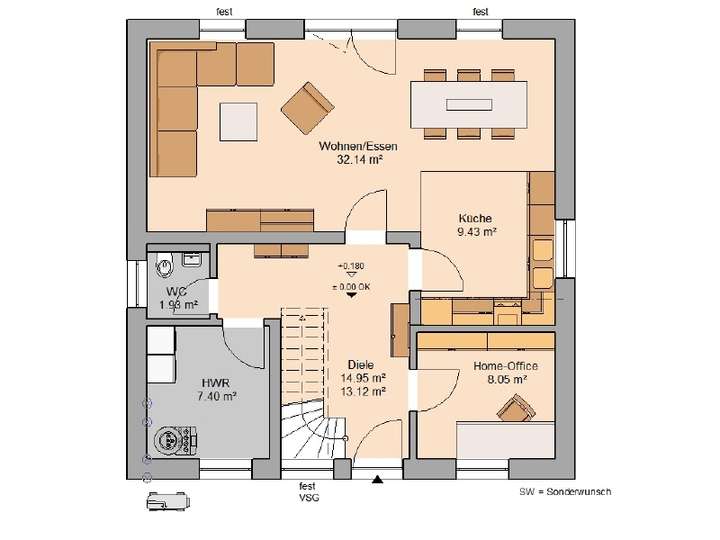 Grundriss Erdgeschoss