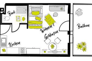 Möblierte Komfort-XL-Apartments im "URBAN LIVING Nürnberg" – Regensburger Str. 6/8, 90478 Marienvorstadt, Nürnberg – Vorschaubild 16
