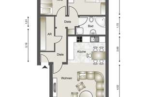 Helle 3-Zimmer-Wohnung in Oberhausen-Holten - 1. Etage mit Loggia und großzügigem Wohnbereich – Die vollständige Adresse der Immobilie erhältst du vom Anbieter., 46147 Holten, Oberhausen – Vorschaubild 17