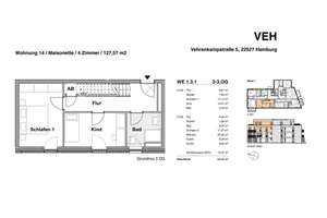 Familienfreundliche 4-Zi.-Maisonette mit Dachterrasse – Die vollständige Adresse der Immobilie erhältst du vom Anbieter., 22527 Stellingen, Hamburg – Vorschaubild 24