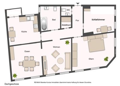 Dachgeschosswohnung (ca. 110 m²) mit Balkon als Kapitalanlage - 8 % Rendite