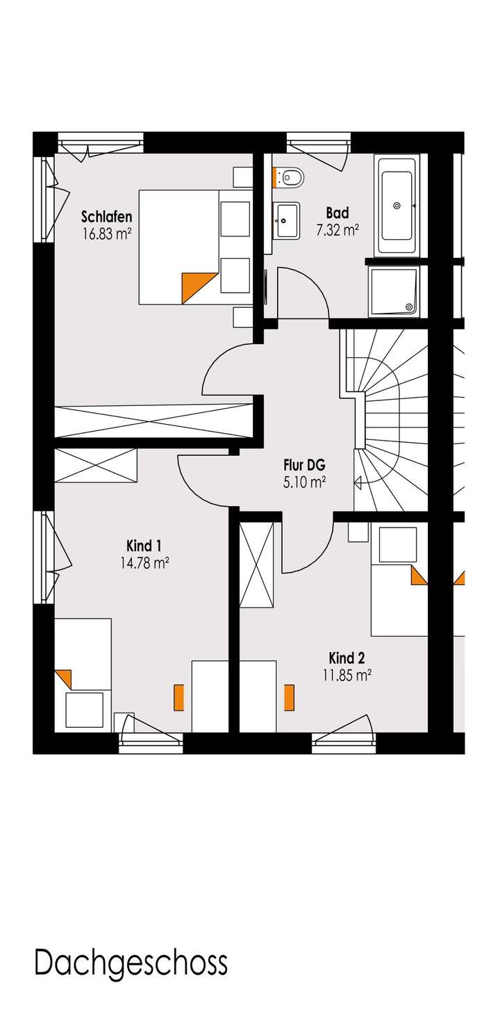 Grundriss Dachgeschoss