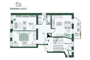 2-Zimmer-Wohnung mit ruhigem Innenhofbalkon in gepflegtem Altbauensemble – Die vollständige Adresse der Immobilie erhältst du vom Anbieter., 4318 Sellerhausen-Stünz, Leipzig – Vorschaubild 13