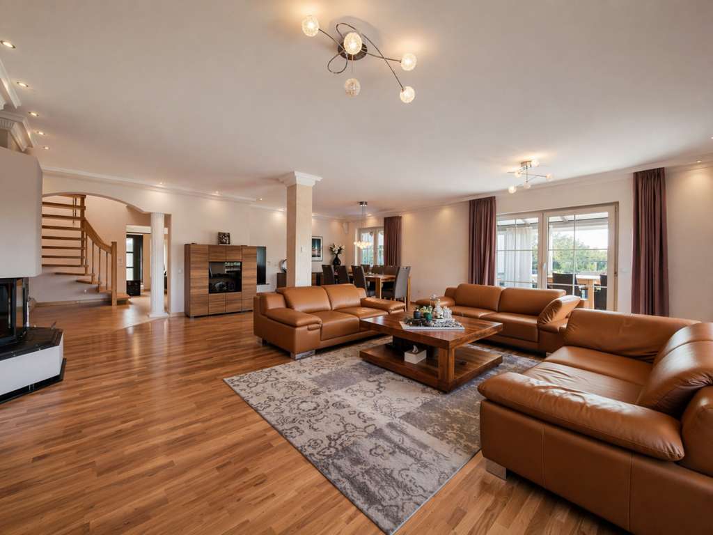 Immobilie in Laufach - Wohnen und Arbeiten perfekt kombiniert – Doppelhaushälfte mit großzügiger Produktions-/Lagerhalle - Bild 1