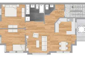 Stilvolle, sanierte 3-Zimmer-Wohnung in begehrter Lage der Freiburg-Wiehre – 79100 Unterwiehre-Nord, Freiburg im Breisgau – Vorschaubild 11