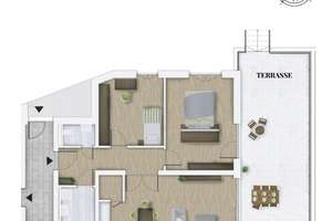 FRIEDERICH: Laurentius Quartier – Attraktive Gartenwohnung mit Terrasse in Laurensberg – Die vollständige Adresse der Immobilie erhältst du vom Anbieter., 52072 Laurensberg (Statistischer Bezirk), Aachen – Vorschaubild 7