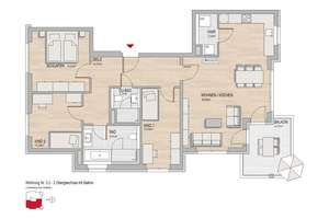 🍀SAMSTAGSBESICHTIGUNG🍀4 Zimmer Wohnung mit Balkon – Kostheimer Landstraße 25, 55246 Mainz-Kostheim, Wiesbaden – Vorschaubild 3