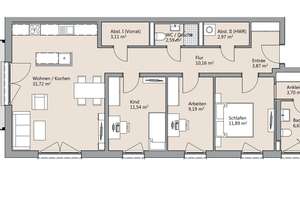 Provisionsfrei und bezugsfertig! 4-Zimmer Wohnung mit Top Ausstattung und Tiefgarage in Stöckheim – Berghey 4, 38124 Stöckheim-Leiferde, Braunschweig – Vorschaubild 6