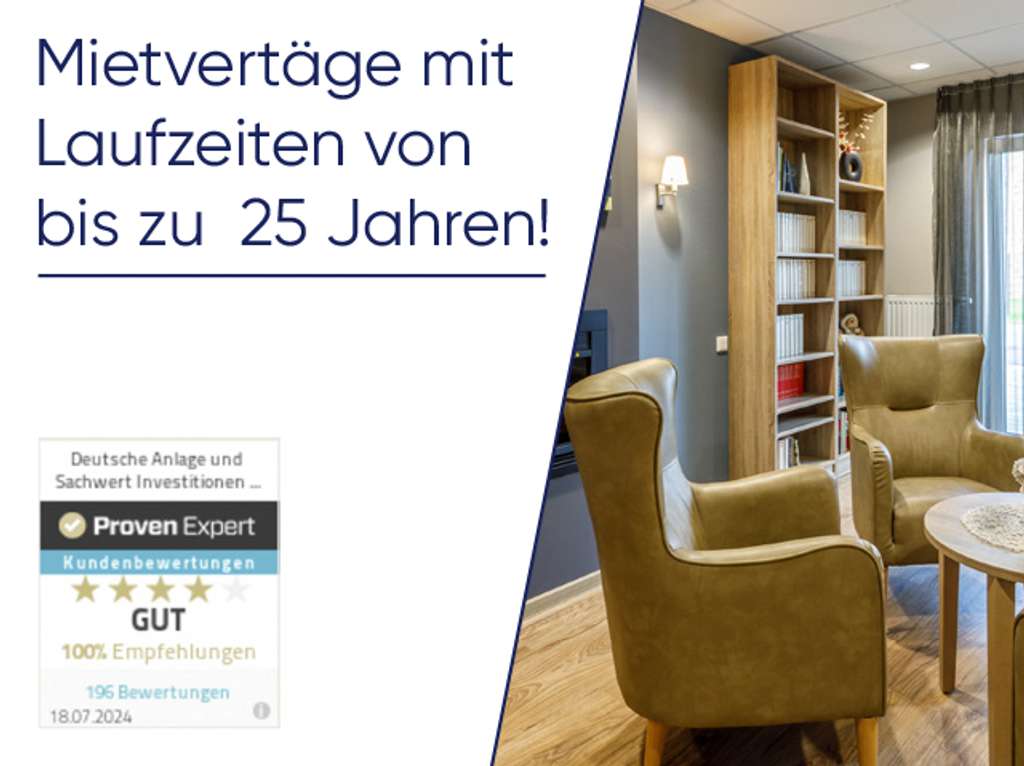 Ihre eigene Pflegeimmobilie! Sichern Sie sich Ihren Platz wenn es drauf ankommt! 