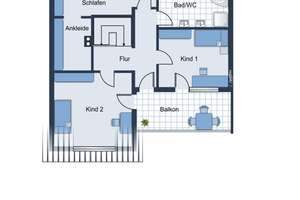 Riesen-Terrasse statt Garten: Perfektes Familienheim mit Balkon, Kachelofen, Doppelgarage, Carport.. – Die vollständige Adresse der Immobilie erhältst du vom Anbieter., 76356 Weingarten (Baden) – Vorschaubild 17