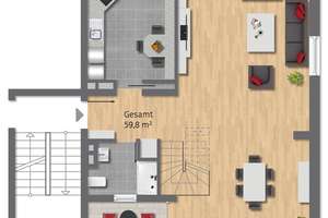Landhausflair! Charmante 3,5-Raum-Maisonette mit rd. 110 m², Loggia und Garten in Stadtwald  – Die vollständige Adresse der Immobilie erhältst du vom Anbieter., 45134 Stadtwald, Essen – Vorschaubild 24