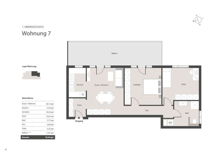 Wohnungsgrundriss ETW 7