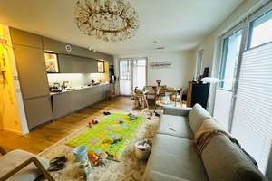 Im Buchrainweg vermietete 3 Zimmer Neubau 2 Bäder 2 Balkone mit Küche und Einbauschränke – 63069 Lauterborn, Offenbach am Main – Vorschaubild 2