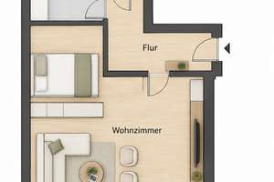 Provisionsfrei - Helle 1,5-Zimmer-Wohnung mit Stellplatz und hervorragender ÖPNV-Anbindung – 70569 Kaltental, Stuttgart – Vorschaubild 11