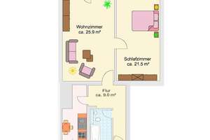 *Freiraum genießen - modernisierte 2-Zimmer-Wohnung* Tageslichtbad mit Wanne + Balkon + Aufzug – Hansemannplatz 1, 52062 Hansemannplatz, Aachen – Vorschaubild 24