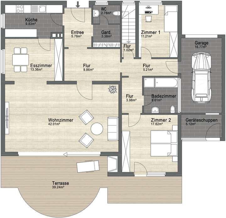 Grundriss Erdgeschoss