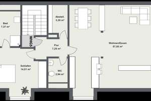 Wunderschöne 2-Zimmer Dachgeschoss-Wohnung in Perkam – Bahnhofstraße 14, 94368 Perkam – Vorschaubild 9