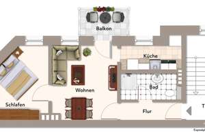 Ihr neues Zuhause: Helle 2-Raumwohnung mit Balkon – 39112 Sudenburg, Magdeburg – Vorschaubild 8