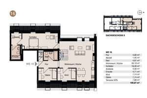 4-Raum Wohnung mit 15 m² großer Dachterrasse- – Die vollständige Adresse der Immobilie erhältst du vom Anbieter., 4315 Volkmarsdorf, Leipzig – Vorschaubild 4