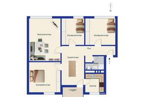 Gepflegte 4-Zimmer-Wohnung mit Balkon und grüner Umgebung von Dortmund-Brechten – 44339 Brechten, Dortmund – Vorschaubild 14