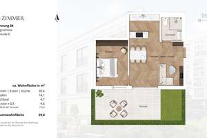 Neubau-Erdgeschosswohnung mit ruhiger, eigener Terrasse und Südausrichtung im Kö-Karree – Talstraße 11, 40217 Friedrichstadt, Düsseldorf – Vorschaubild 5