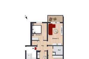 Schöne 3-Zimmer-Wohnung in toller Lage//EG re. – Schulenburgallee 17, 38448 Tiergartenbreite, Wolfsburg – Vorschaubild 3