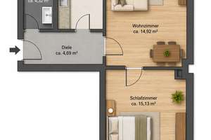Erstbezug nach Renovierung: 2-Zimmer-Wohnung in Wuppertal-Elberfeld – Franzenstraße 21, 42105 Elberfeld, Wuppertal – Vorschaubild 6