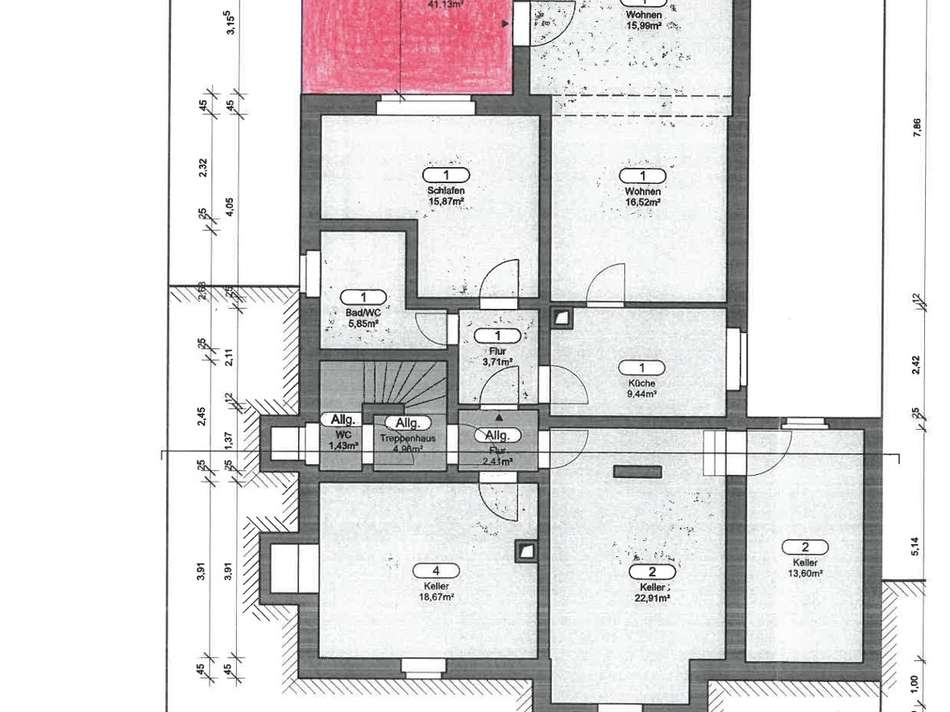 Grundriss Souterrain (Anlage1)