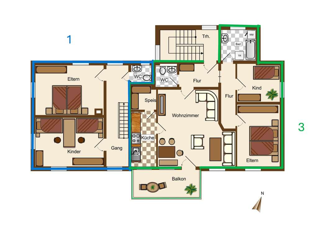 Immobilie in Dettingen an der Iller - Attraktives Mehrfamilienhaus mit 4 Wohneinheiten – solide Kapitalanlage mit Entwicklungspotenzial - Bild 1