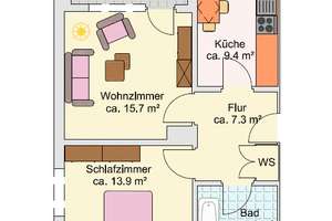Helle 2 Zimmer & Balkon in grüner Citylage - renoviert, guter Schnitt, Wannenbad, Aufzug – Kurt-Schumacher-Straße 28, 33615 Schildesche, Bielefeld – Vorschaubild 13