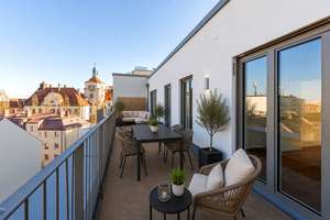 NEUBAU AM NOCKHERBERG: Wohnen auf höchstem Niveau! Erstklassiges 4-Zimmer-Penthouse m. 2 Terrassen – Regerstr. 36, 81541 Obere Au, München – Vorschaubild 8