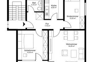 Helle 3-Zimmer-Wohnung mit sonnigem Balkon und 2 Stellplätzen in Fuldatal-Ihringshausen – Die vollständige Adresse der Immobilie erhältst du vom Anbieter., 34233 Fuldatal – Vorschaubild 21